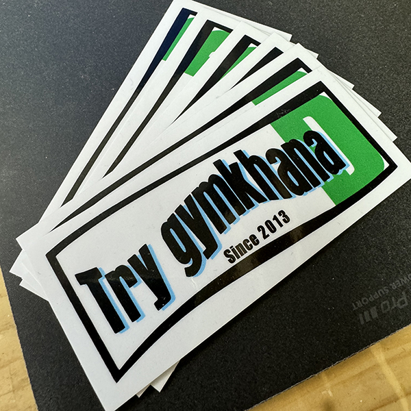 モトジムカーナ大会の認定ステッカー　大見　様