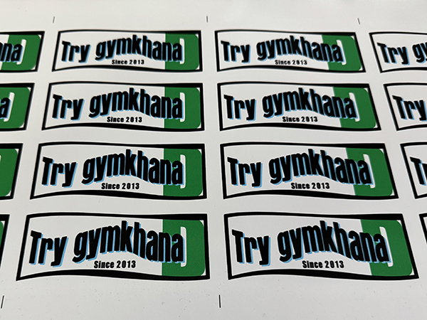 モトジムカーナ大会の認定ステッカー　大見　様