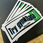 モトジムカーナ大会の認定ステッカー　大見　様