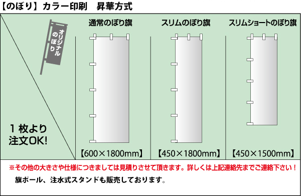 のぼり印刷料金