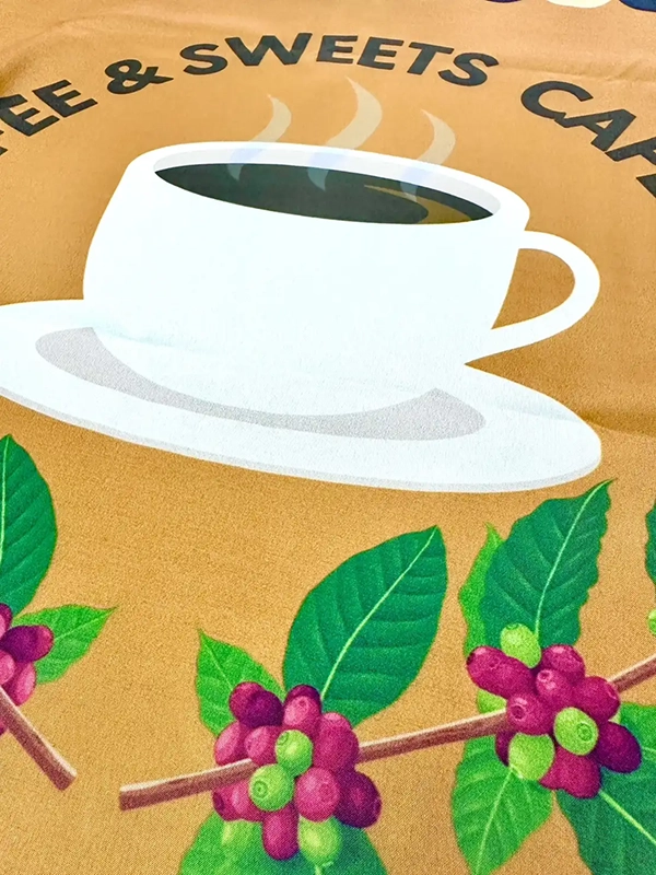 のぼり：店舗用の幟（ランチ用）　兵庫県猪名川町　店舗　CAFE CREA（カフェ　クレア）　様