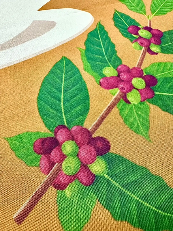 のぼり：店舗用の幟（ランチ用）　兵庫県猪名川町　店舗　CAFE CREA（カフェ　クレア）　様