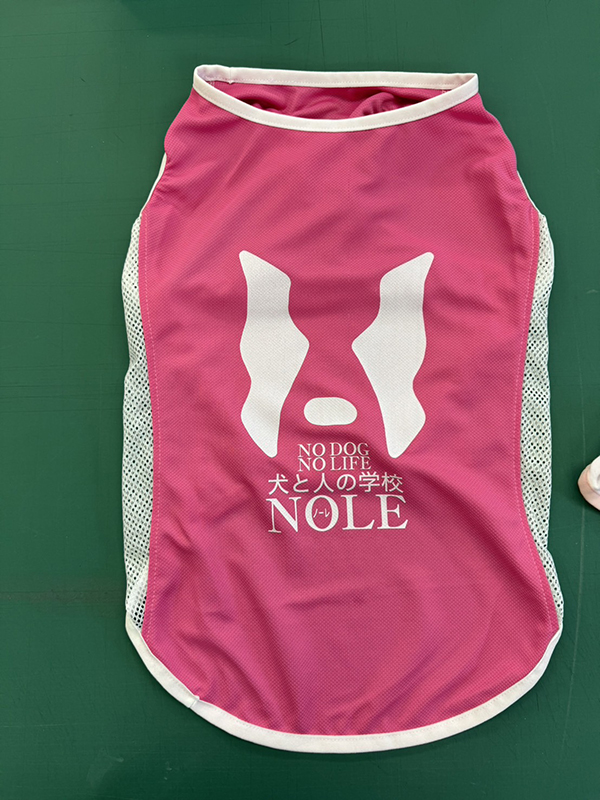 ドッグウエアへのプリント　犬と人の学校NOLE（ノーレ）　様
