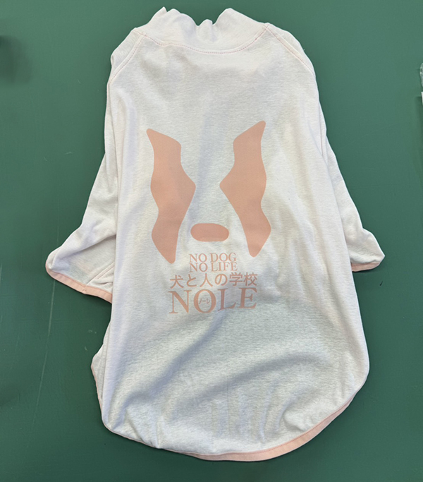 ドッグウエアへのプリント　犬と人の学校NOLE（ノーレ）　様