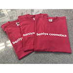 イベントでのスタッフＴシャツ20枚　ベニヤ化粧品　様