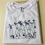 お子様の描かれた可愛い絵をオリジナルTシャツに　宝塚市の梅田　様