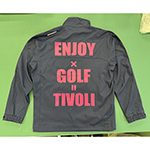 持ち込みのスタッフジャンパーへのプリント　チボリゴルフ　様