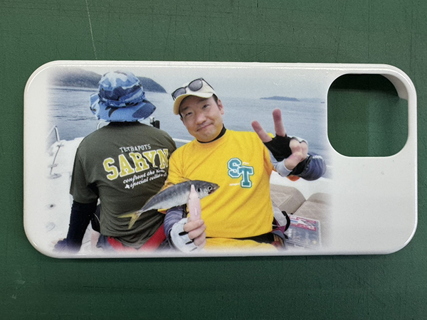 iPhoneカバー：趣味の釣り写真を使ったiPhoneカバーの作成　山下　様